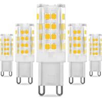 KINDEEP G9 LED - 5W - 400LM- Ricambio por lámpara alogena da 40W (Blanco cálido)